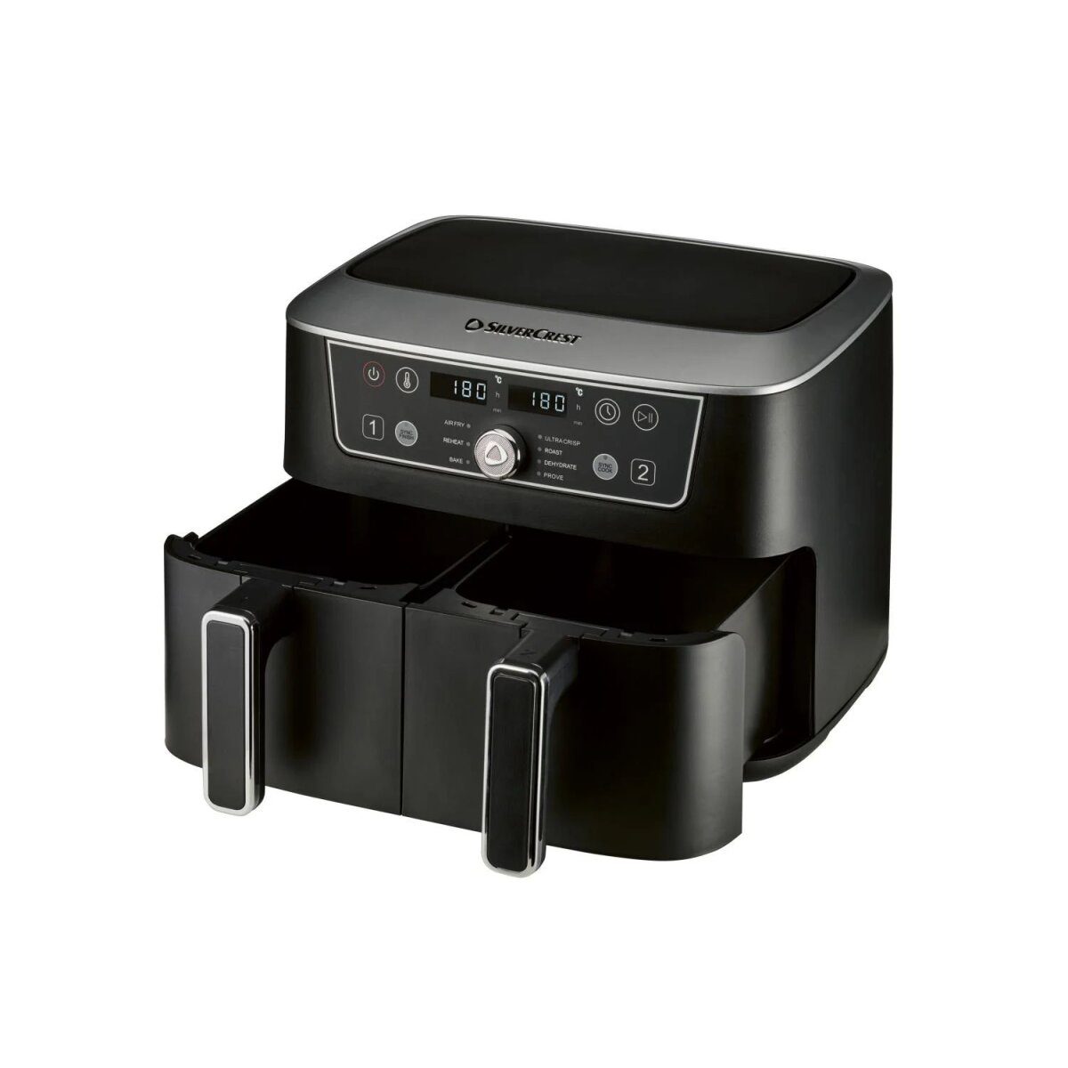 SILVERCREST® Doppelzonen-Heißluftfritteuse SHFDD 2600 C2