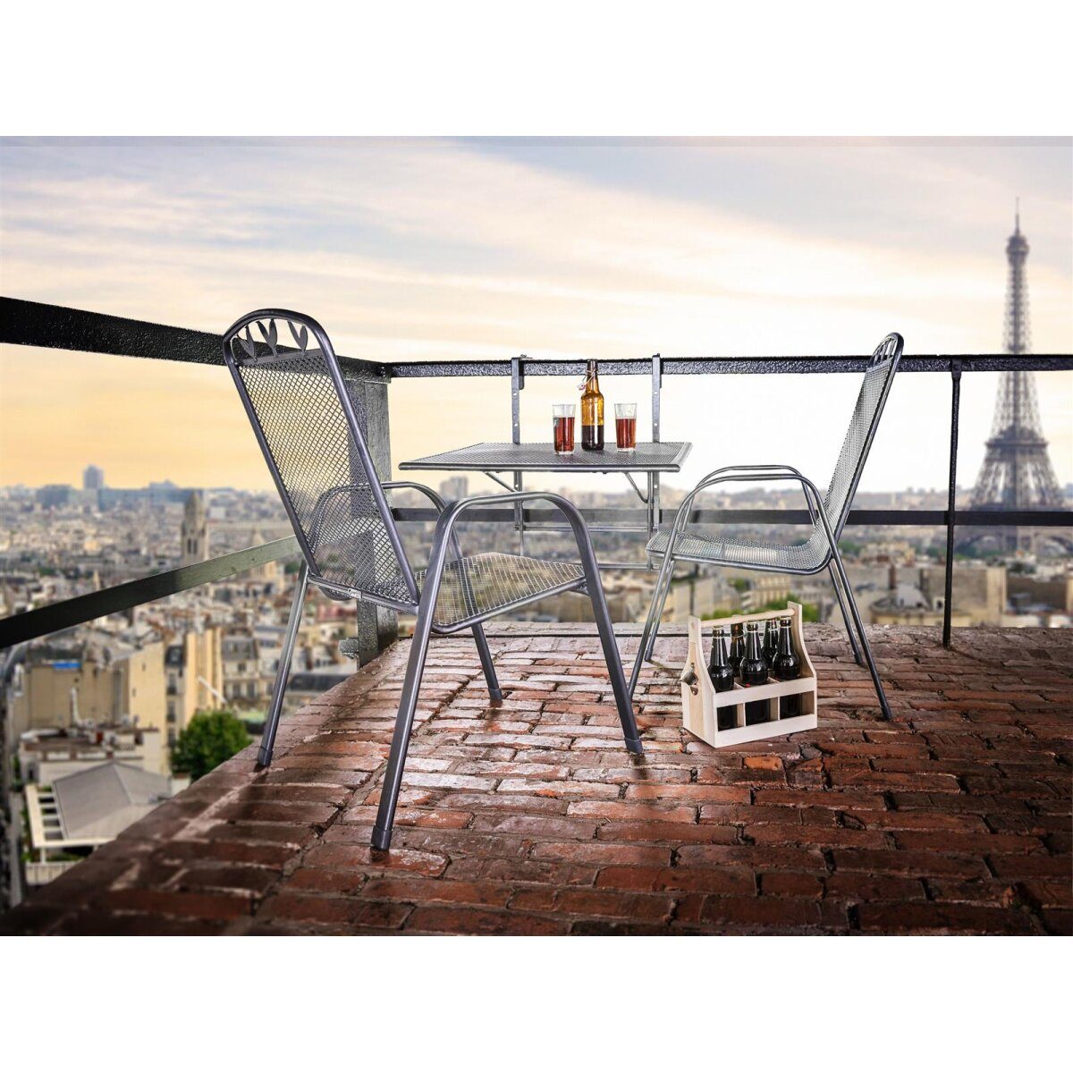 greenmotion balcony hanging table balcony table Toulouse XL folding table