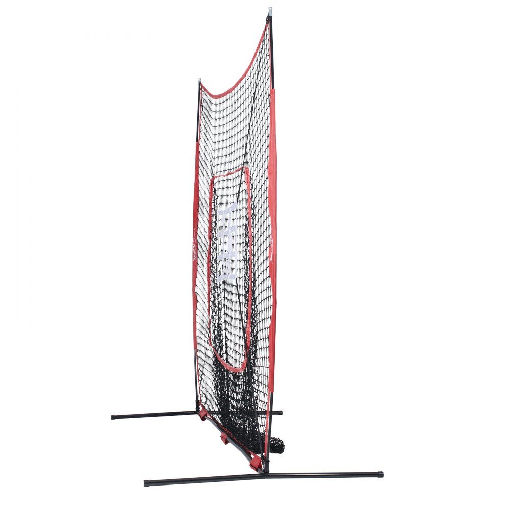 94" x 42" x 84" Baseball Softball Practice Net, Baseball Training Net, Batting, Catching, Pitching, Backstop Baseball Equipment with Arch Frame, Carry Bag, Strike Zone, Ball, Ball Collector