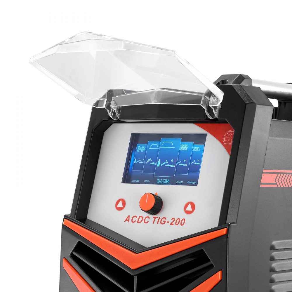 TIG Welder 200A 6 in 1 Aluminum Welder (LED Display) - AC TIG/DC TIG/AC Pulse TIG/DC Pulse TIG/Spot TIG/MMA (Stick) with IGBT Synergetic Control