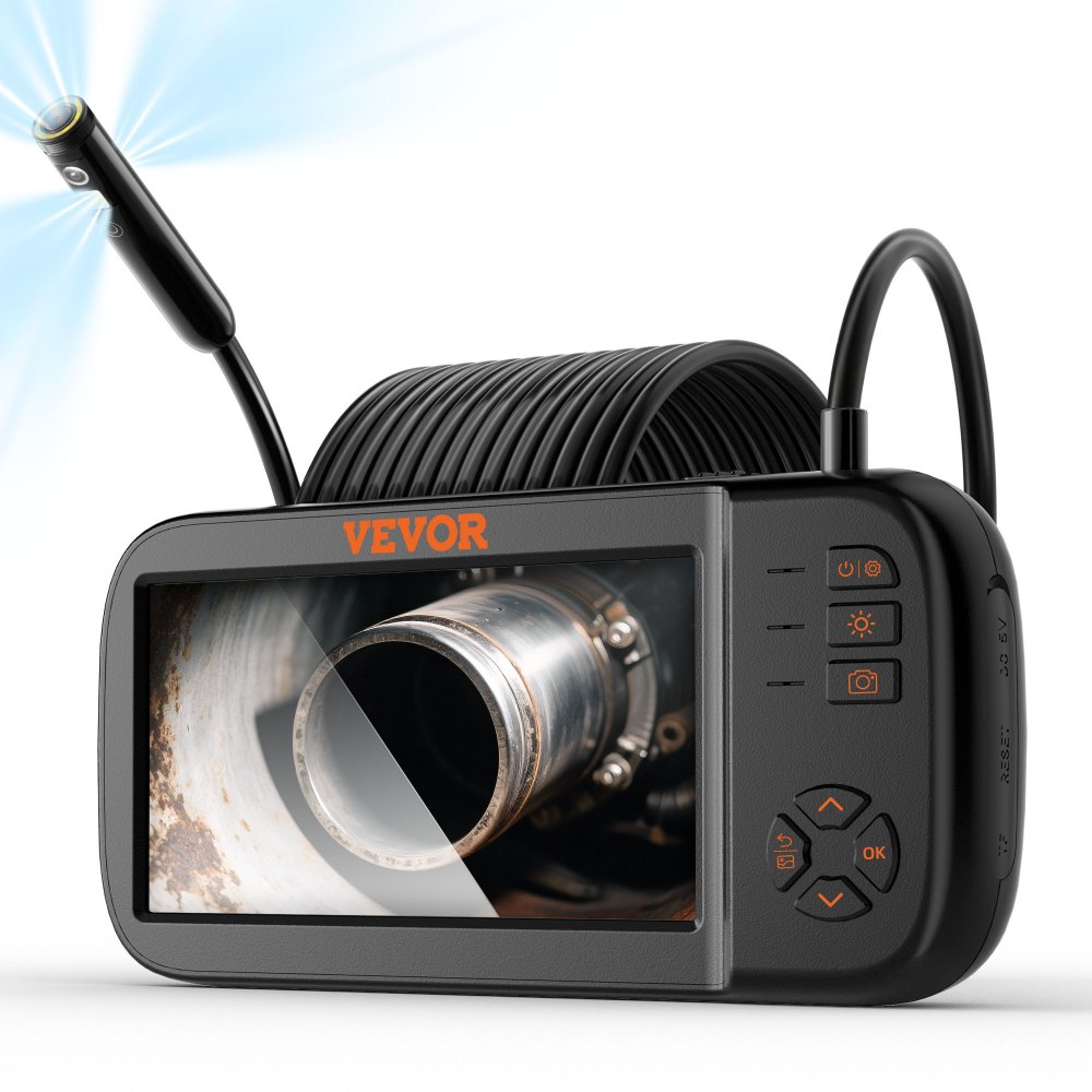 Endoscope Camera with Light Triple Lens Industrial Endoscope 4.5" IPS Screen Inspection Camera 1920x1080 Waterproof Pipe Camera Inspection of Car Engines Sewers HVAC Ducts Endoscope Camera with Light Triple Lens Industrial Endoscope 4.5" IPS Screen Inspection Camera 1920x1080 Waterproof Pipe Camera Inspection of Car Engines Sewers HVAC Ducts