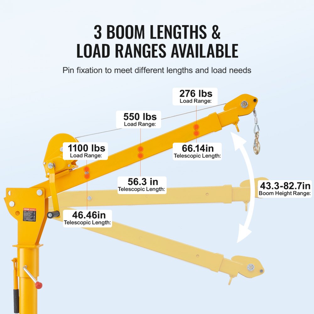 Pick-up kraan, draagvermogen 499 kg, opvouwbare vrachtwagenkraan met lier van 499 kg, laadkraan van staal, werkplaatskraan 360° draaibaar, hijskraan voor het hijsen van goederen op de bouwplaats, in de fabriek Pick-up kraan, draagvermogen 499 kg, opvouwbare vrachtwagenkraan met lier van 499 kg, laadkraan van staal, werkplaatskraan 360° draaibaar, hijskraan voor het hijsen van goederen op de bouwplaats, in de fabriek
