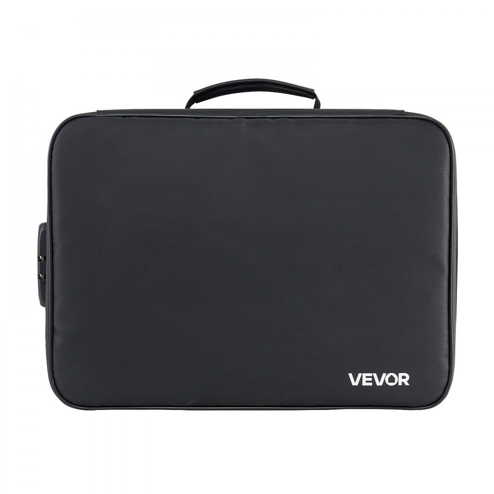 Fireproof Document Box Document Bag 1000°C Heat Insulated Waterproof Document Storage Box with Lock Portable Multi-layer Briefcase for Passports Important Documents