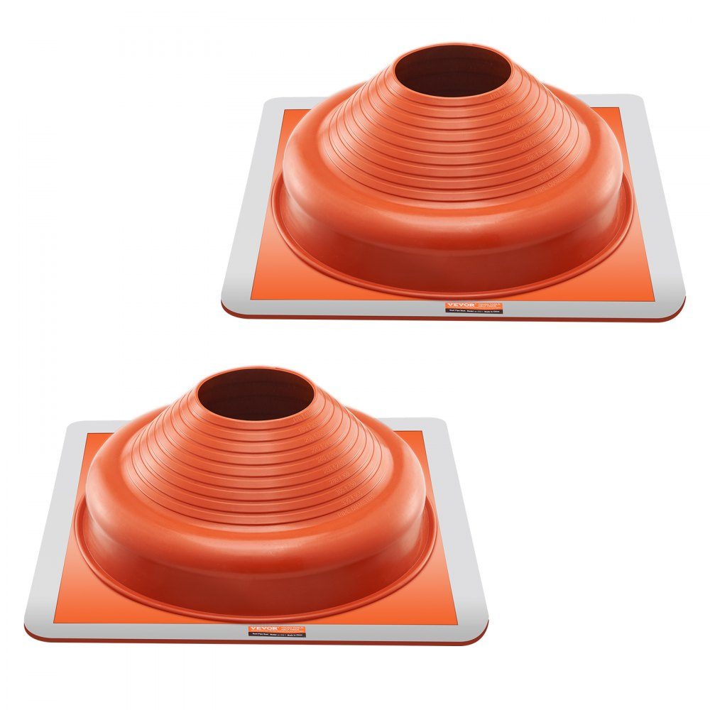 2 stuks buismanchet, geschikt voor buisbuitendiameter 170-355 mm, siliconen dakdoorvoer, dakafdichtingsflens -74℃-225℃, metalen basis, voor schoorsteen, houtkachel en ventilatiebuizen voor buiten