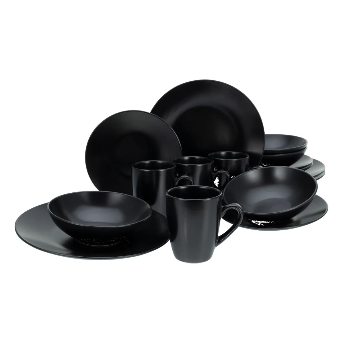 CREATABLE Geschirrset »Black Matt«, 16-teilig