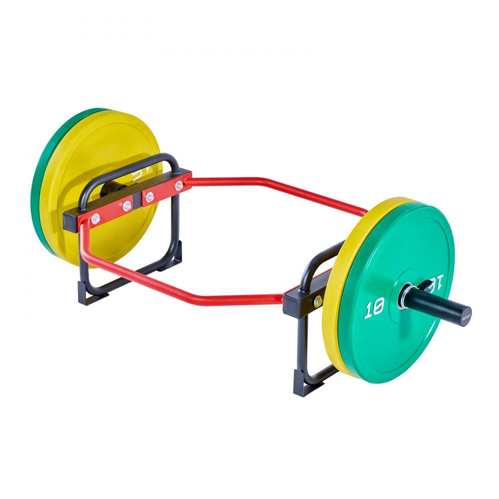 Trap Bar, Hexagonal Dumbbell Bar, 50mm, 240kg Load Capacity, Weight Lifting and Strength Training Equipment, Home Gym for Squats, Deadlifts, Shoulder Press, Red