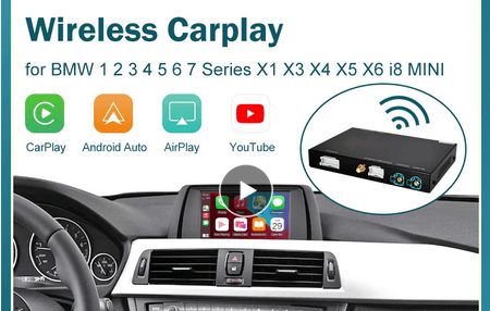 Bezprzewodowy interfejs Apple CarPlay Android Auto dla systemu BMW NBT, EVO 1 2 3 4 5 6 7 Seria X1 X3 X4 X5