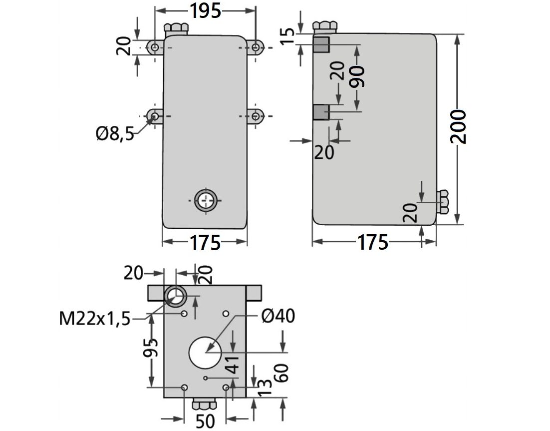 Hydraulische doppeltwirkende Handpumpe mit 5l Tank Komplettset