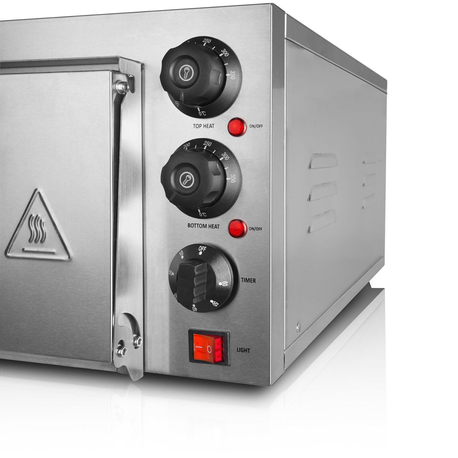 Elektrische pizzaoven voor pizza, pizzaoven met pizzasteen