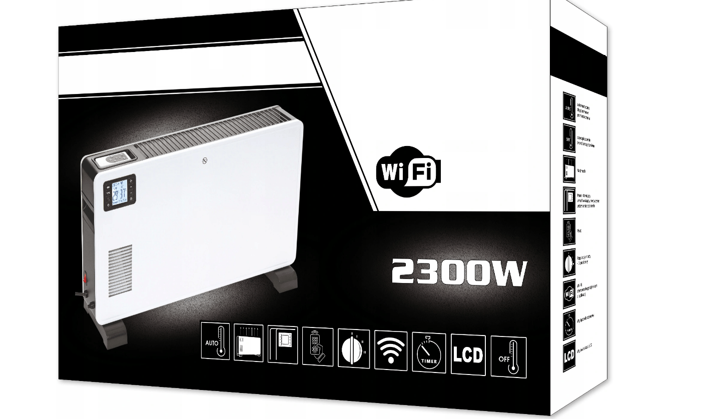 #BESTDEAL# Energiesparender Heizkonvektor mit THERMOSTAT WIFI APP-Steuerung 2300W