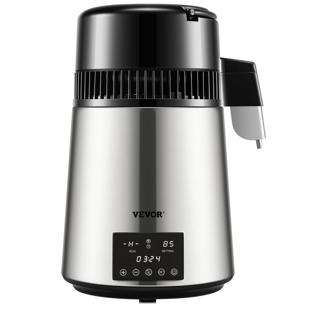 Water distiller, 750 W, 1 l/hr. Water Distiller, Distillation Machine, Water Distiller, 180x190mm, Stainless Steel, Water Making Machine, Water Distiller