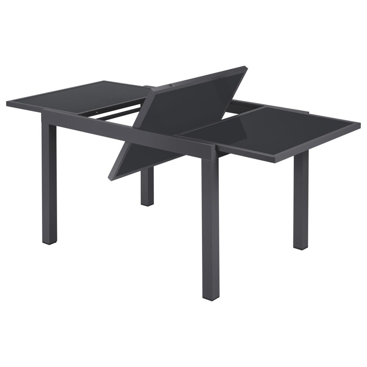 LIVARNO home Aluminium-Gartentisch „Houston / Toronto“, ausziehbar, grau