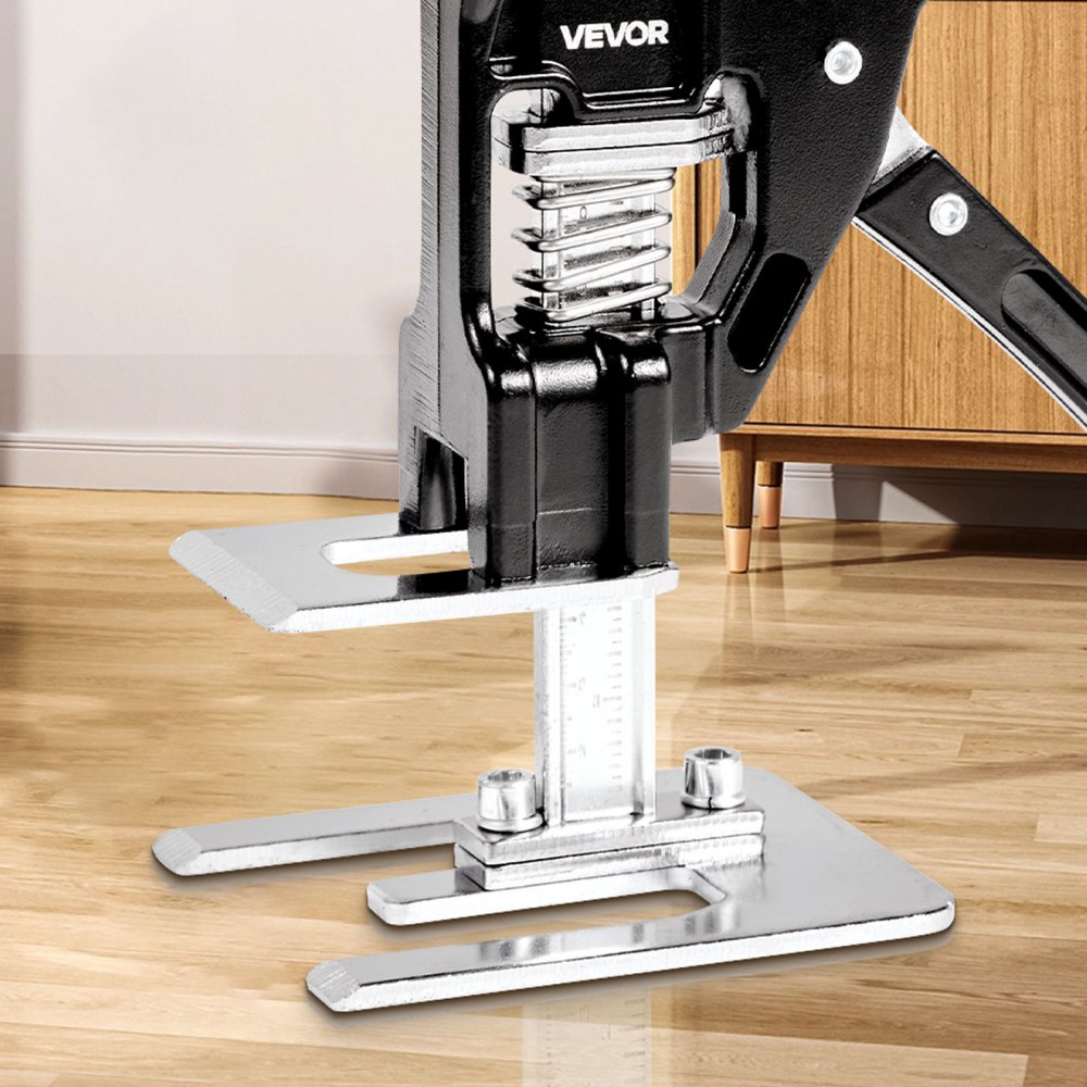 Arbeidsbesparende armheffer, 2 stuks, 120 kg laadvermogen, heffen tot 165 mm, handheffer met magnetische waterpas, 2 aanpassingsmodi, voor deuren, ramen, meubels, houtbewerking, zwart