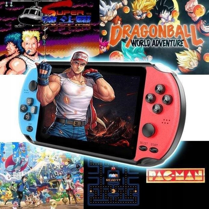Konsole All-In-One 5,1'' Bildschirm 8GB mehr als 1000 vorinstallierte Spiele XXL-Starterset
