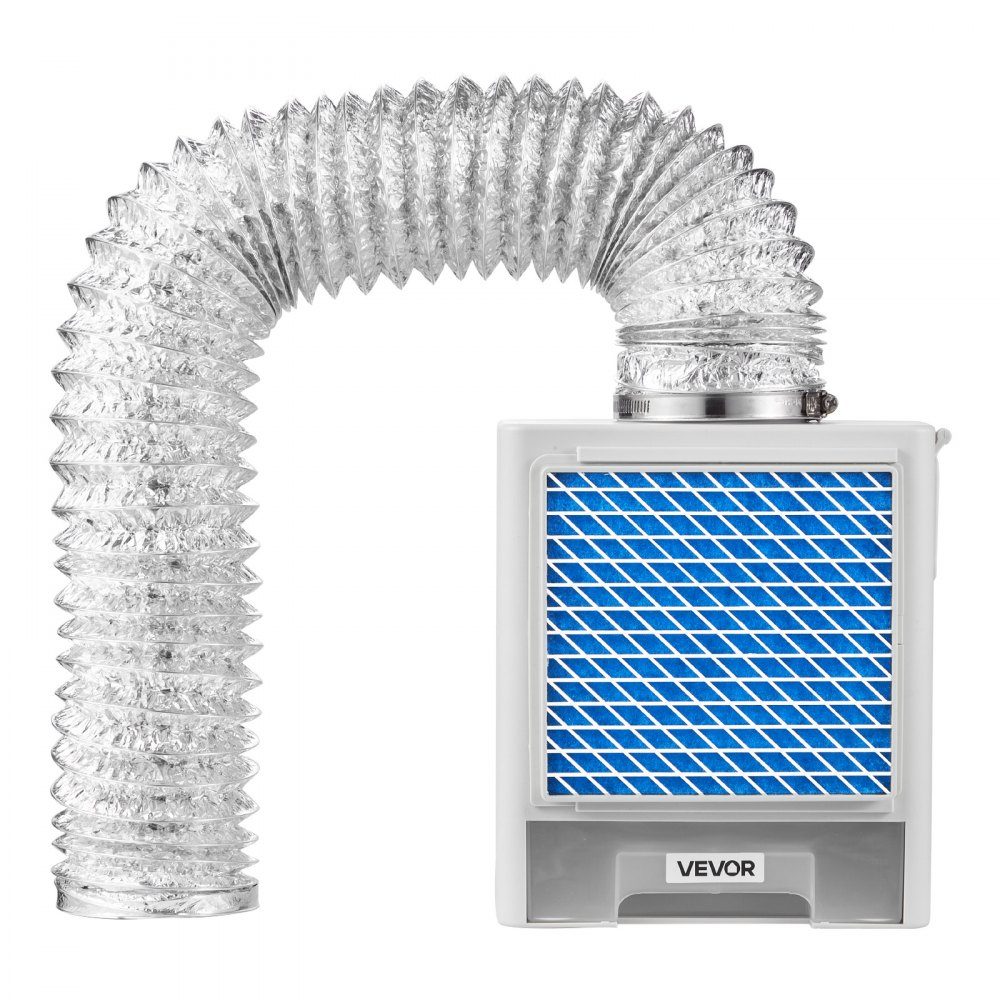 Kit d'aération de sèche-linge intérieur 3 en 1 en matériau ABS avec tiroir à eau pour hotte aspirante à port de sortie de 99 mm avec rappel de surchauffe et 4 tampons de nettoyage