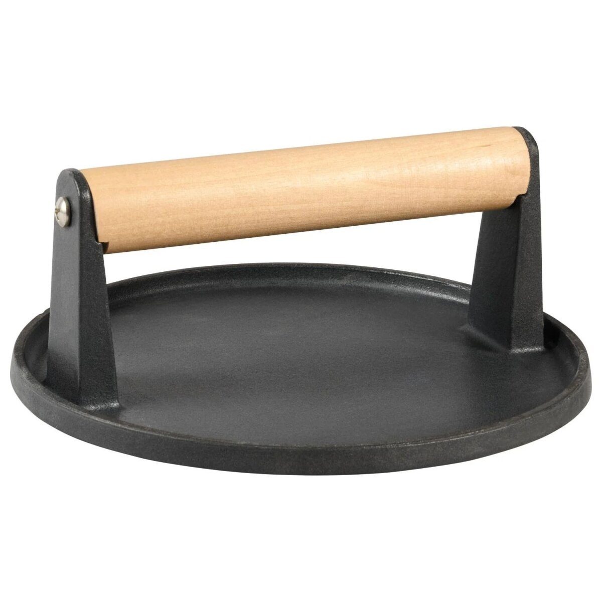 GRILLMEISTER grillpan + serveerplaat / gladde burgerpers / gegroefde burgerpers