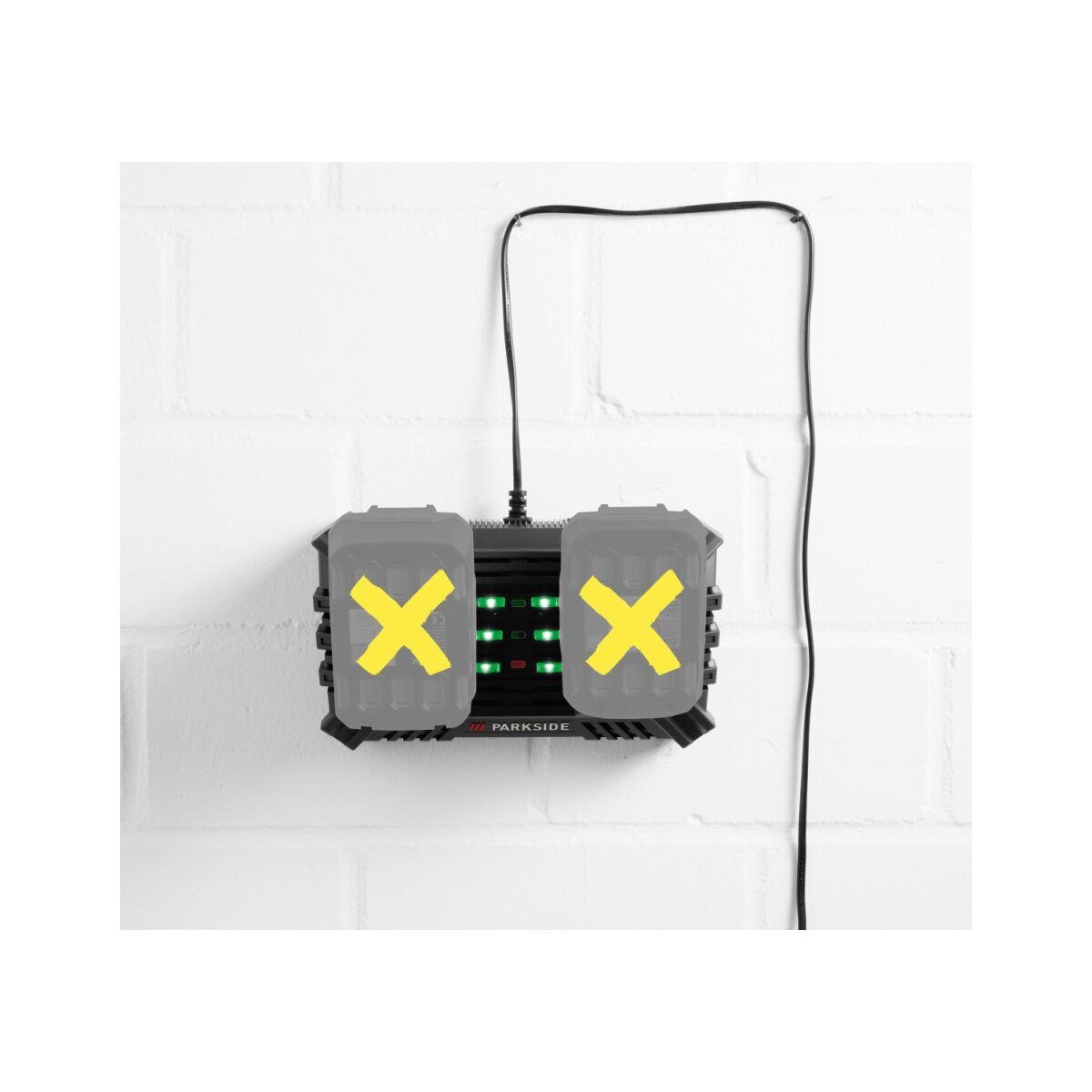 PARKSIDE® 20 V / 2 x 4,5 A Akku-Doppelladegerät »PDSLG 20 B1«, ohne Akku