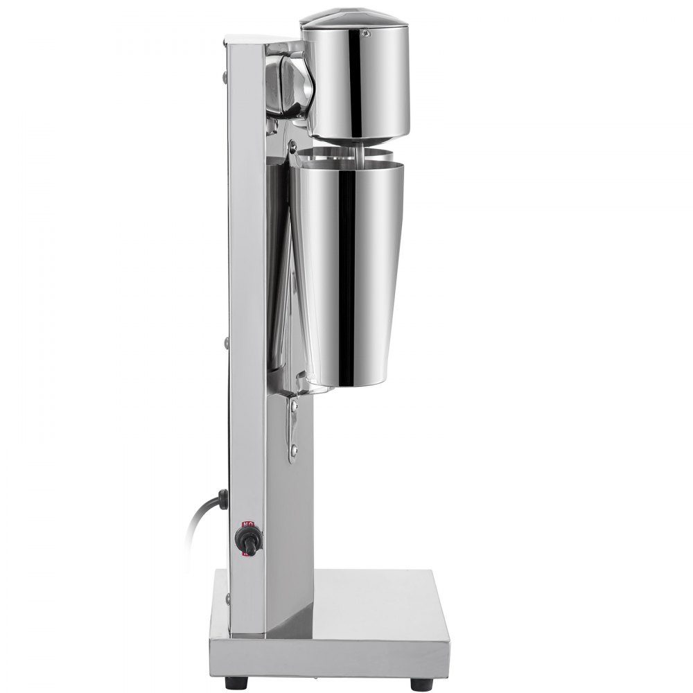 Getränkemixer 150W, Milchshaker elektrisch 800ml, Doppelköpfe, Silber, Elektromixer für Shakes, Cocktailmixer, Milchshakemaschine, Barmixer, Standmixer, gewerbliche private Nutzung
