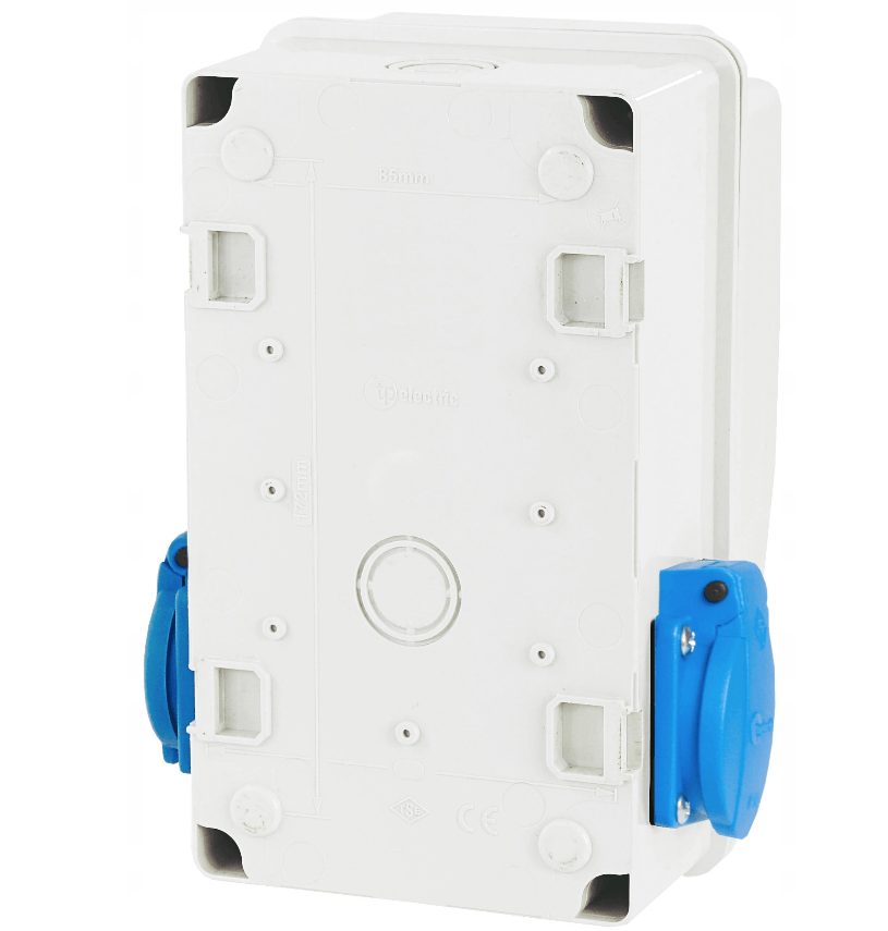 #SALE# Elektrischer Wandverteiler 2x SCHUKO 1x CEE 32A Baustromdose