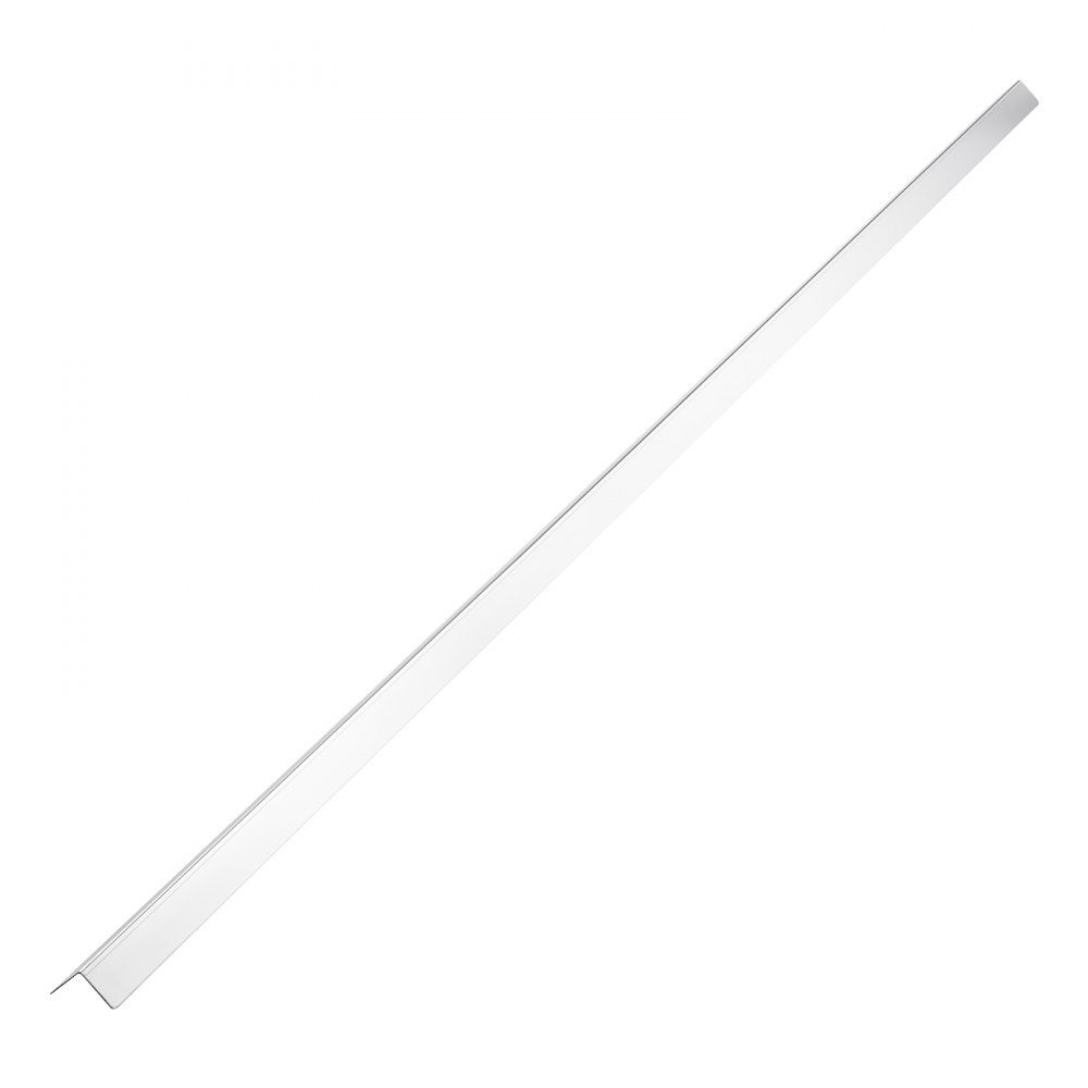 Lot de 10 protections de bord murales 38 x 38 x 2436 mm - Profilé d'angle en acier inoxydable - Protection murale avec ruban adhésif 3M - Angle de 90 degrés - Idéal pour la maison, le bureau et les espaces publics