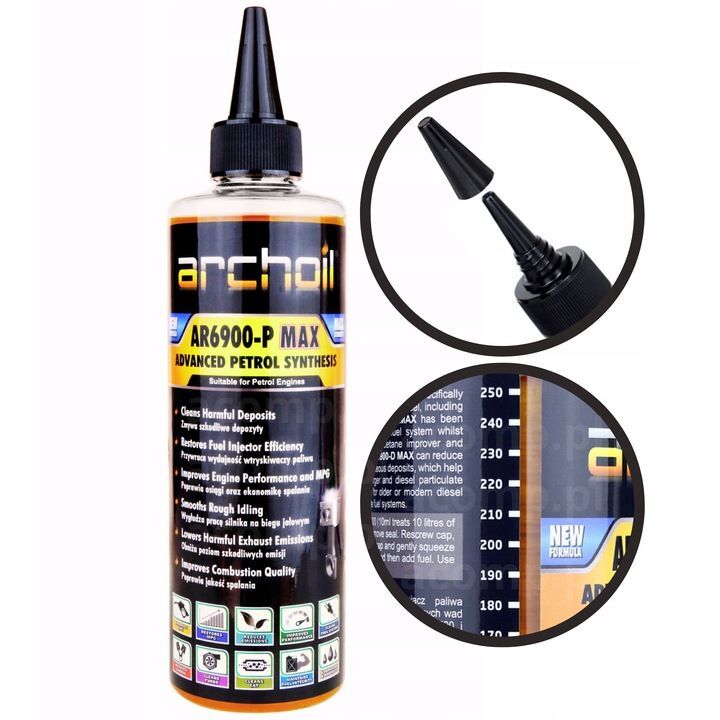 Archoil AR6900-P PB-injectoren, GDI, kleppen, CAT, EGR benzine-additief 250 ml Archoil AR6900-P PB-injectoren, GDI, kleppen, CAT, EGR benzine-additief 250 ml