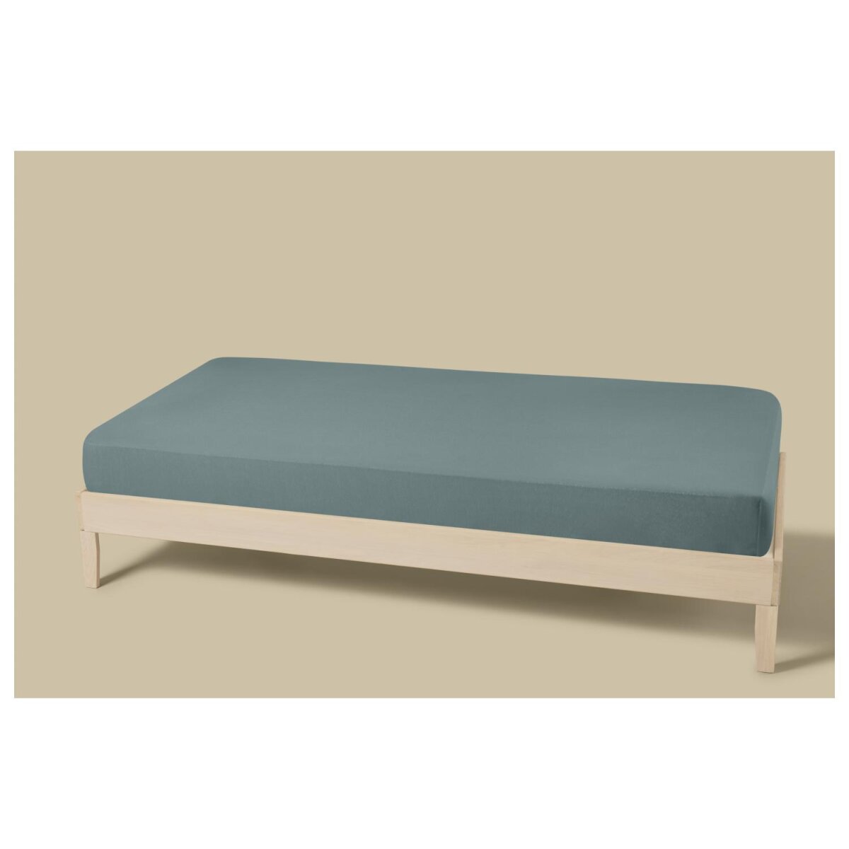 Drap-housse satin LIVARNO®, 140-160 x 200 cm (bleu)