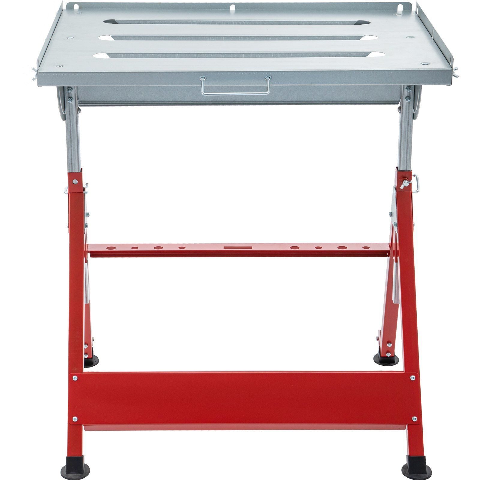 Table d'atelier table de soudage pliable avec inclinaison infinie jusqu'à 90° Etabli en acier au carbone avec plaque d'acier mobile chargeable jusqu'à 180 kg