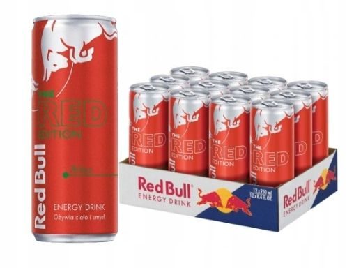 Red Bull Watermelon – 12x250ml – Refreshing energy drink