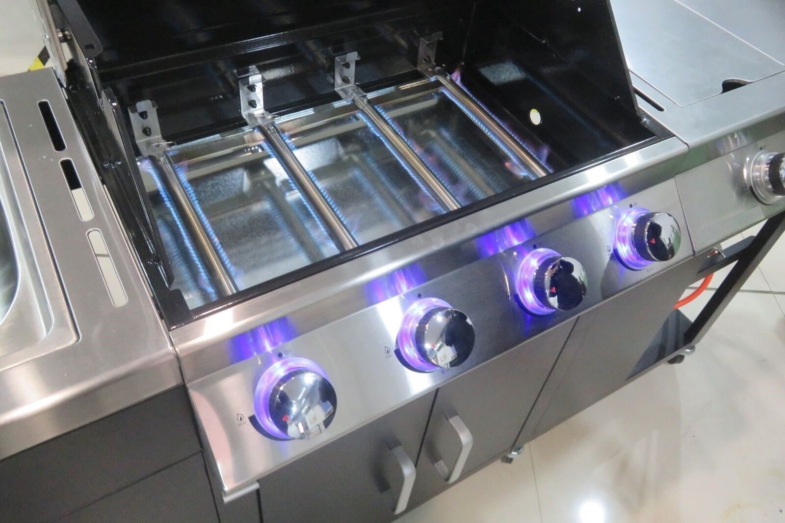Gasgrill BBQ Grillwagen Küchengrill Küche Gartengrill Außenküche Außenküche Küchenwagen Spüle