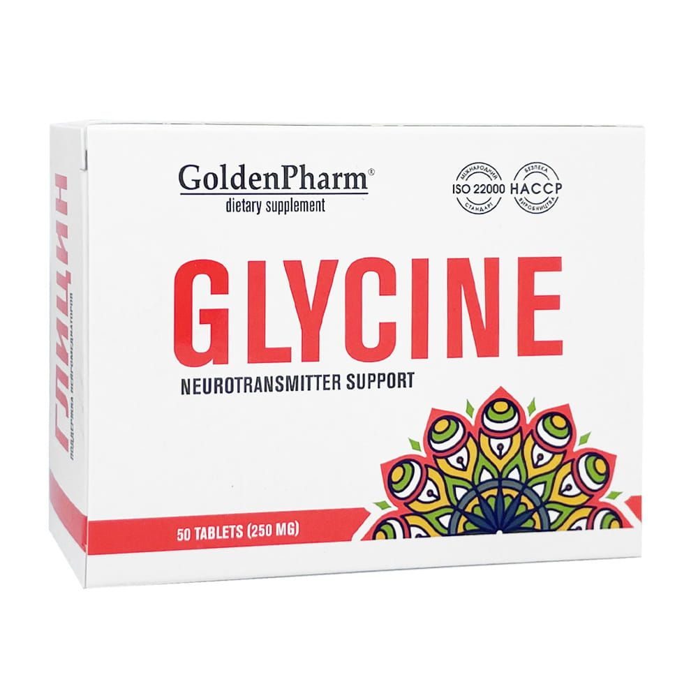 GLYCINE GoldenPharm – 50 tabletten van 250 mg