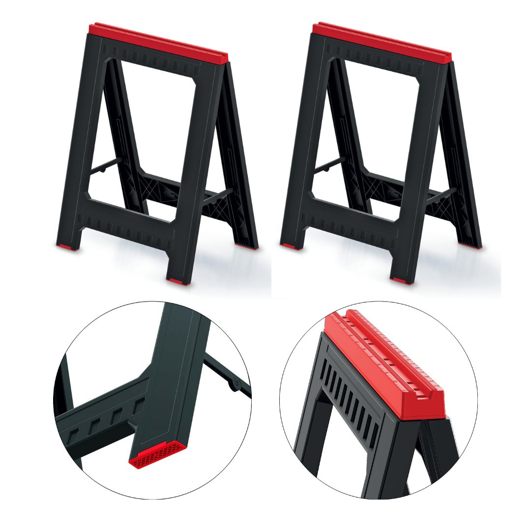 2 work trestles in a set