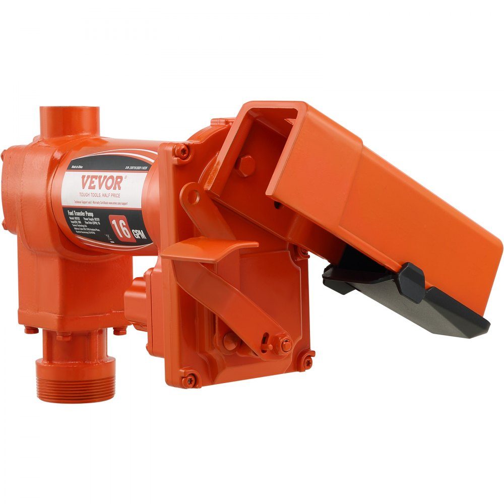 Brandstofopvoerpomp, 12 V DC, 60,5 l/min, 1/4 pk, benzinezuigpomp met mondstuk, uitlaatslang en zuigleiding voor benzine, diesel, kerosine, ethanol en methanolmengsels en biodiesel