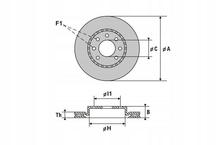 Rotinger RT 2244-GL Bremsscheibe Graphit SUBARU FORESTER VORNE 277mm