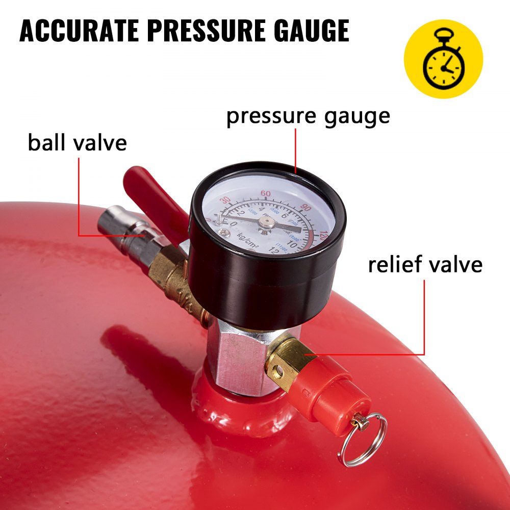 Waste Oil Drain Tank Portable Oil Drain 75.7L Air Powered Drain