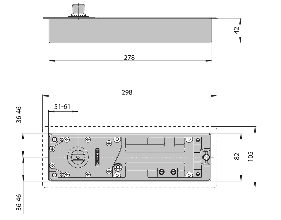 GEZE TS 500 N EN 3 Drehtürschließer TS500N/STK