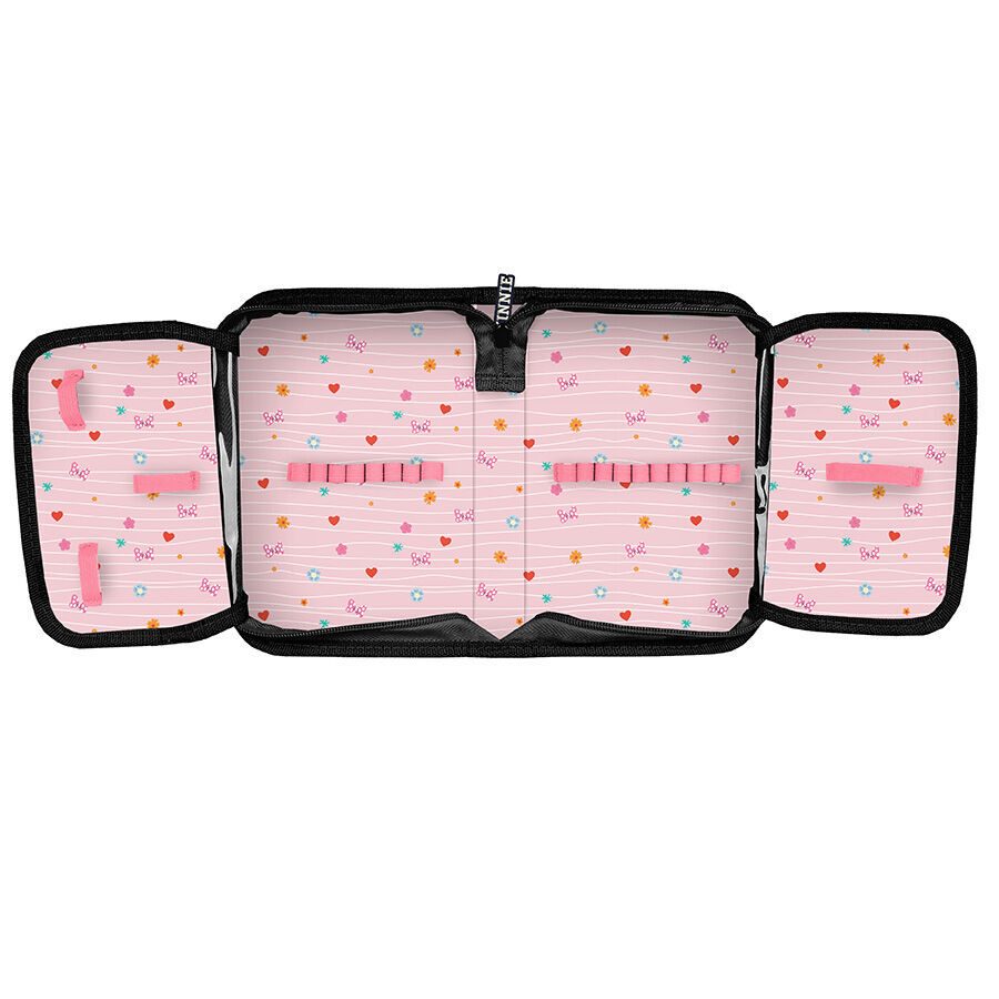 Federmäppchen ohne Zubehör, schwarz, Minnie Mouse GRL PWR