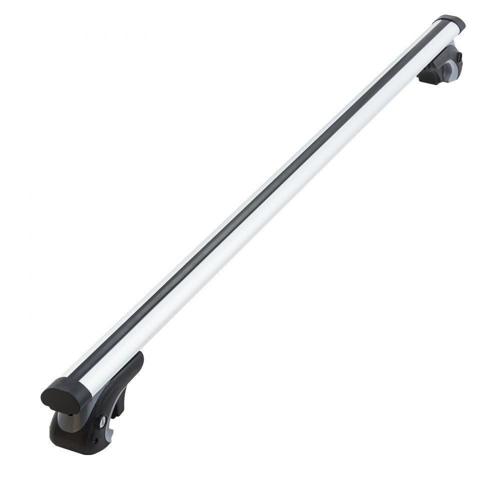 Roof rack universal roof rack car aluminum cross bar 90 kg load capacity, for raised side rail with gap, suitable inner distance of the roof beam 19-118 cm, tube diameter 28-68 mm