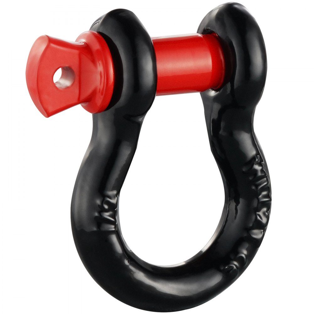 4er-Pack 12,7-mm-D-Ring-Schäkel mit 15,875-mm-Schraubstift, 8000,0 kg Bruchfestigkeit