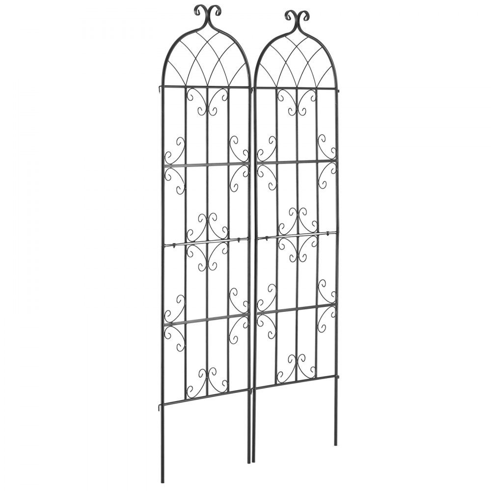 Trellis for Climbing Plants, 51x180 cm, Trellis, Set of 2, Rustproof Metal Trellis for Garden Flowers, Trellis for Roses, Cucumber Support, Decorative Clematis Trellis for Courtyards and Lawns