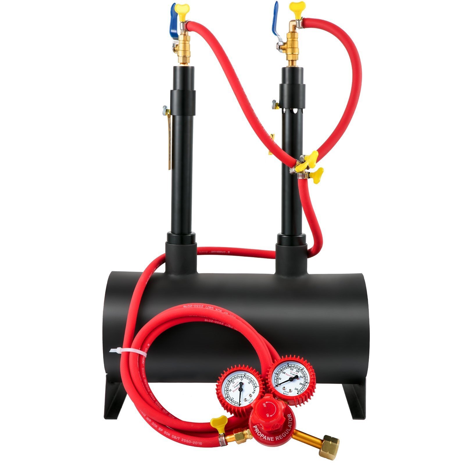 Kit de démarrage XXL four de forge à gaz 1350 °C, brûleur de forge 14 L, four de forge avec deux brûleurs, revêtement en fibre de silicate d'aluminium, forge métallique max. puissance 153,6 kWh / 524 000 BTU, maréchal-ferrant Kit de démarrage XXL four de forge à gaz 1350 °C, brûleur de forge 14 L, four de forge avec deux brûleurs, revêtement en fibre de silicate d'aluminium, forge métallique max. puissance 153,6 kWh / 524 000 BTU, maréchal-ferrant