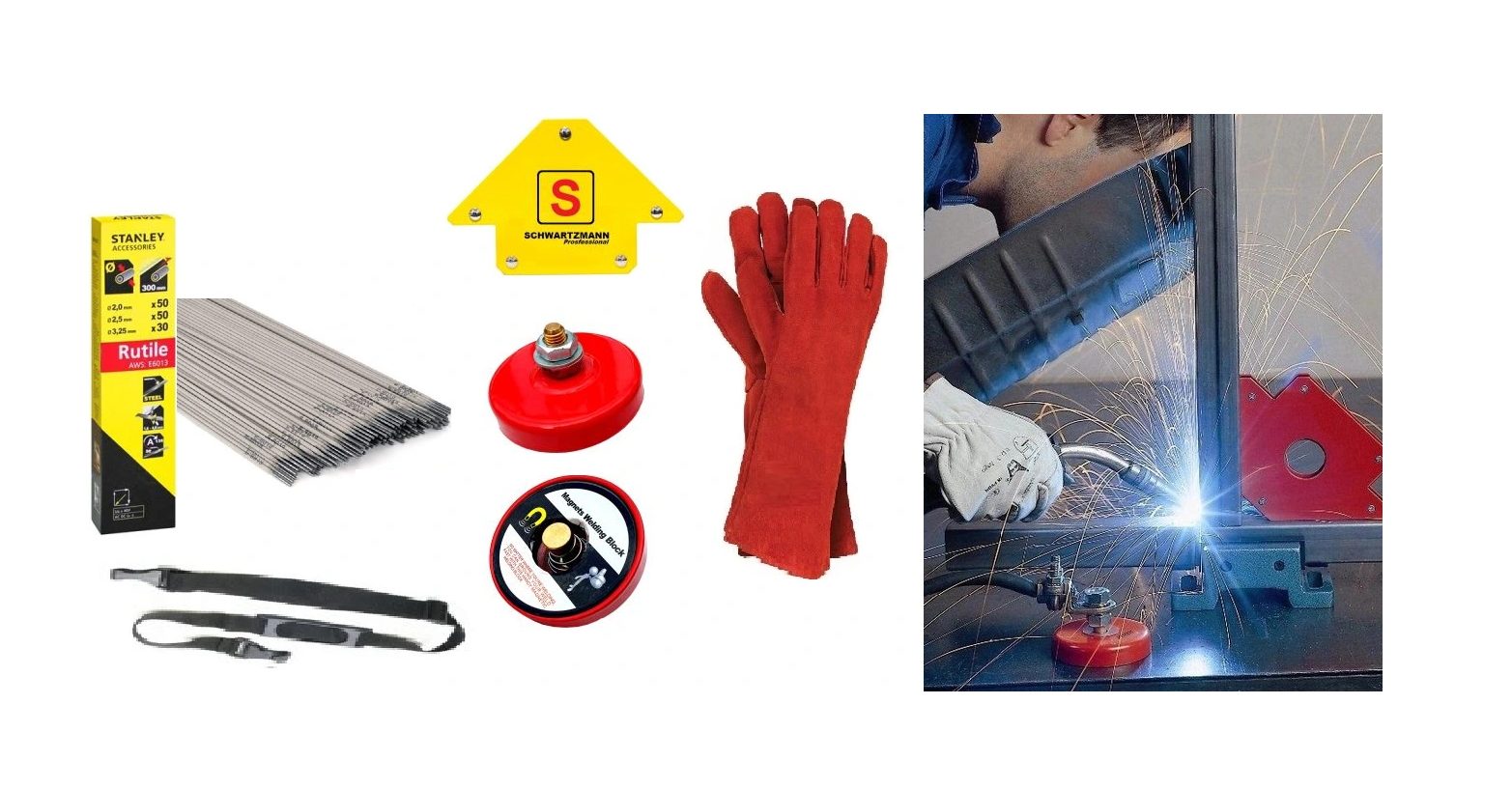 Professional Digital Inverter Welding Machine 355A IGBT MMA ARC TIG Complete Set