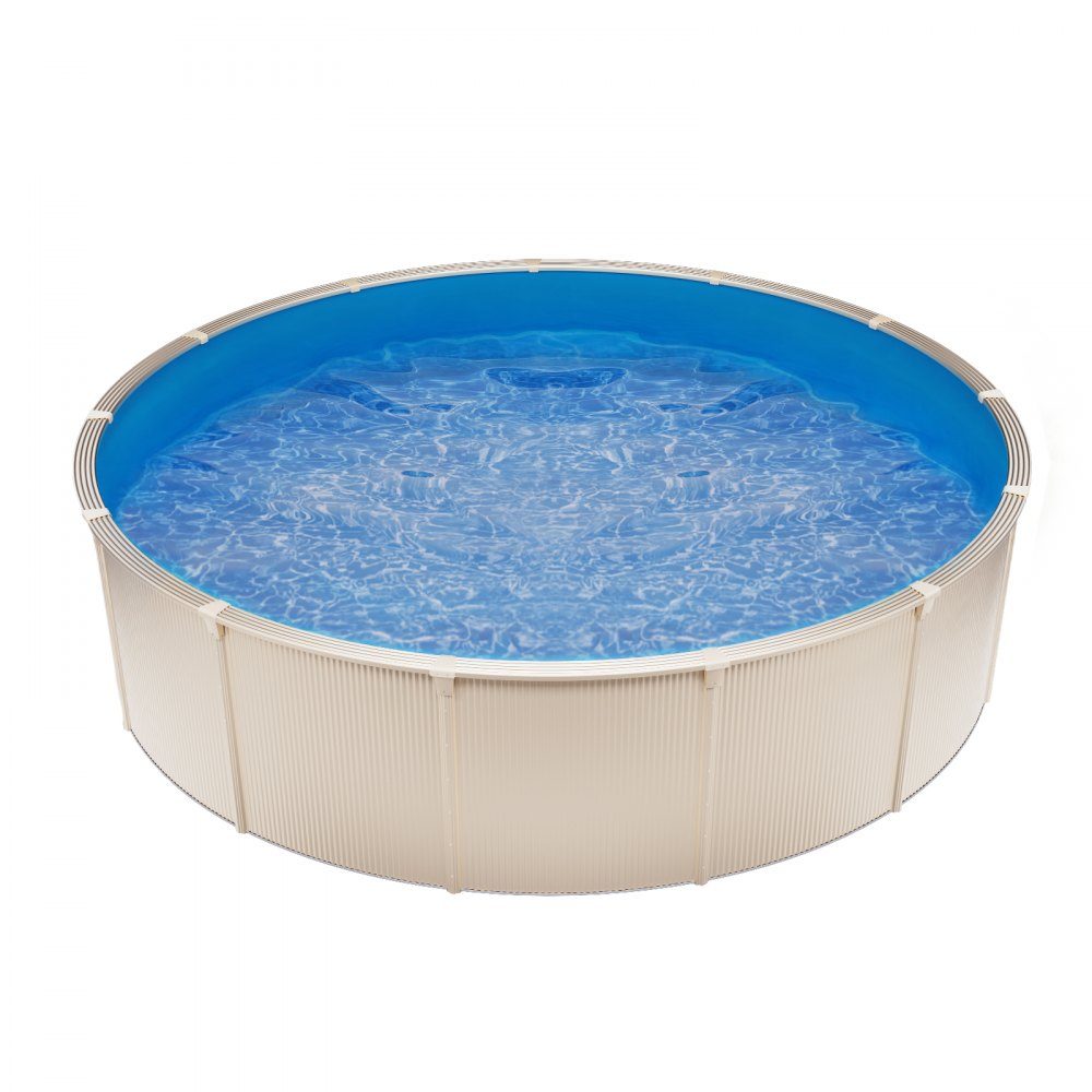 Runde Poolfolie, φ550x147 cm, Innenfolie, Ersatzfolie, Innenabdeckung, Schwimmbadfolie, Vinylfolie in Standardgröße, verschleißfest, für Aufstellbecken mit 132 cm Wandhöhe, einfarbig