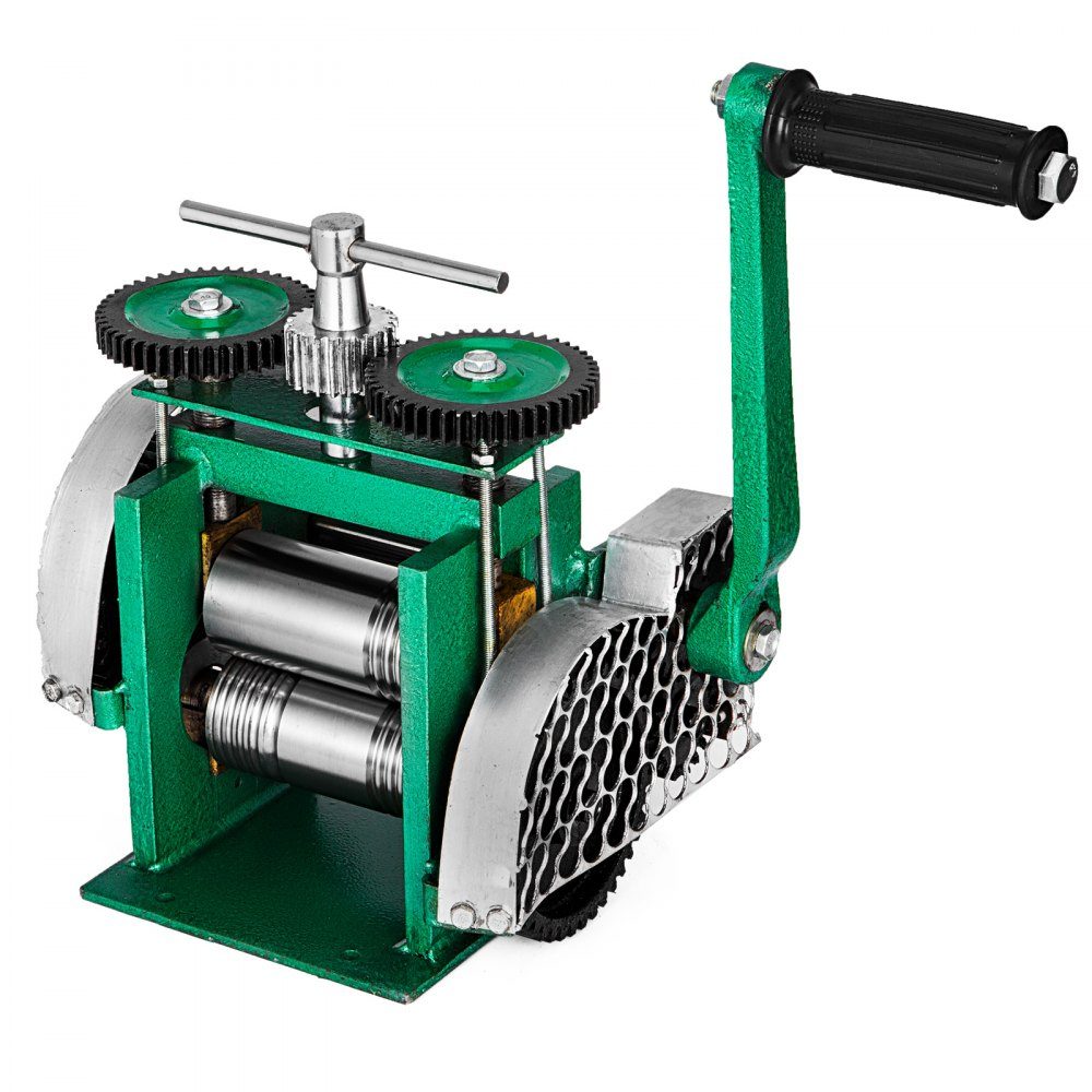 Walcarka ręczna Walcarka kombinowana 120 mm Walcarka ręczna 80 mm Biżuteria maszynowa o dobrej odporności na zużycie Tabletkowanie Drut kwadratowy do projektowania i naprawy biżuterii