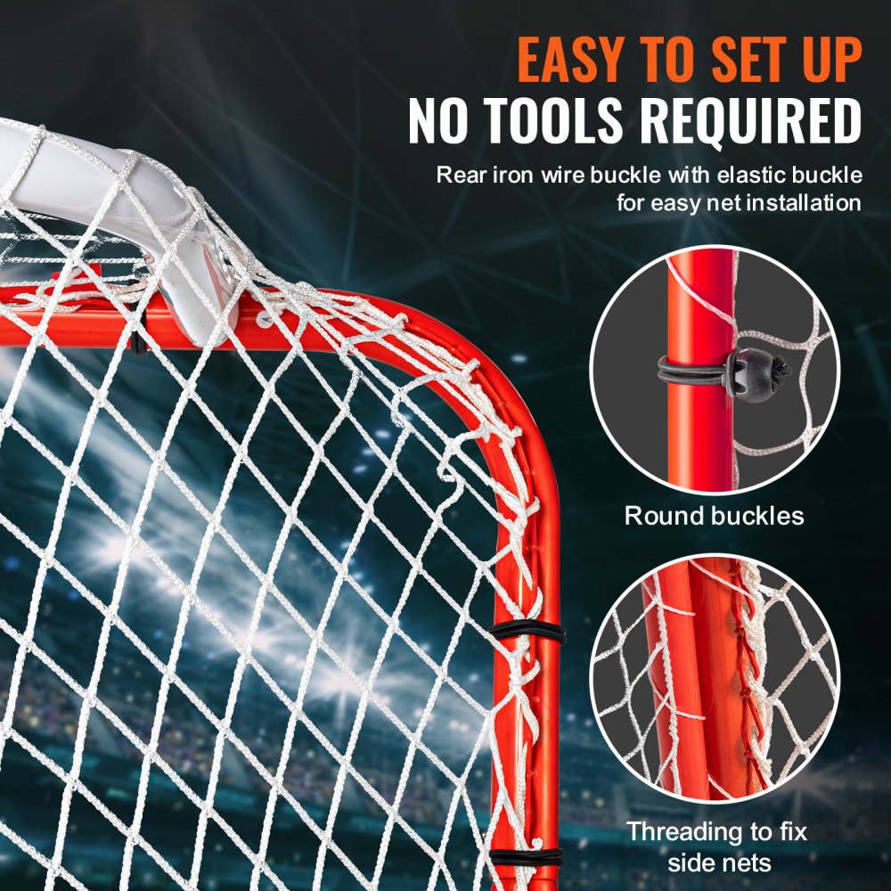 Hockey Goal Street Hockey Net with Backstop and Goals, Street Hockey Goal Hockey Net, 310x183cm Pro Hockey Training Goal Set, Portable Indoor Outdoor Hockey Goal with Net, White/Red, Training Hockey Goal Street Hockey Net with Backstop and Goals, Street Hockey Goal Hockey Net, 310x183cm Pro Hockey Training Goal Set, Portable Indoor Outdoor Hockey Goal with Net, White/Red, Training