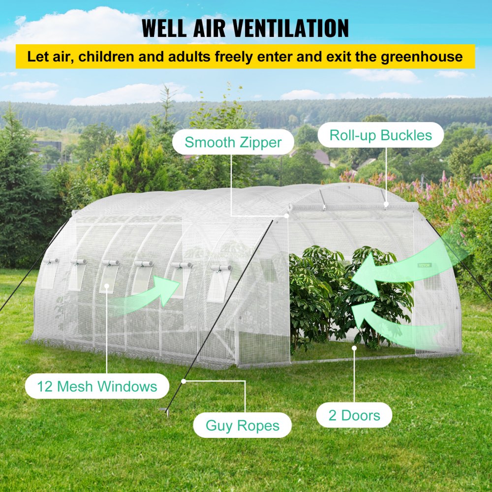 Serre film 6,1 x 3 x 2,1 m, serre avec toit voûté, structure en acier galvanisé, 140 g/cm³, serre mobile en PE, cadre froid étanche et résistant aux UV, adaptée à la culture de légumes, fleurs, plantes. Serre film 6,1 x 3 x 2,1 m, serre avec toit voûté, structure en acier galvanisé, 140 g/cm³, serre mobile en PE, cadre froid étanche et résistant aux UV, adaptée à la culture de légumes, fleurs, plantes.