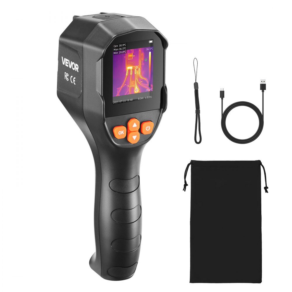 Thermal Imaging Camera, TISR Super Resolution 240x180, Portable Thermal Imaging Camera with 2MP Visual Camera, 96x96 IR Resolution, 25Hz Refresh Rate, -20-550°C, 4 Image Modes and 6 Color Palettes Thermal Imaging Camera, TISR Super Resolution 240x180, Portable Thermal Imaging Camera with 2MP Visual Camera, 96x96 IR Resolution, 25Hz Refresh Rate, -20-550°C, 4 Image Modes and 6 Color Palettes