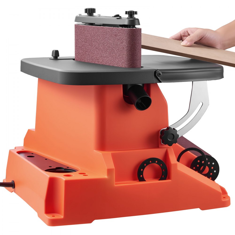 Oszillierender Spindelschleifer, 2000 U/min Spindelschleifer mit 16 mm Hub, 5 Hülsen (12,7–50,8 mm) und 610 x 98 mm Schleifband für Holzbearbeitung, Möbelschleifen, DIY-Projekte Oszillierender Spindelschleifer, 2000 U/min Spindelschleifer mit 16 mm Hub, 5 Hülsen (12,7–50,8 mm) und 610 x 98 mm Schleifband für Holzbearbeitung, Möbelschleifen, DIY-Projekte
