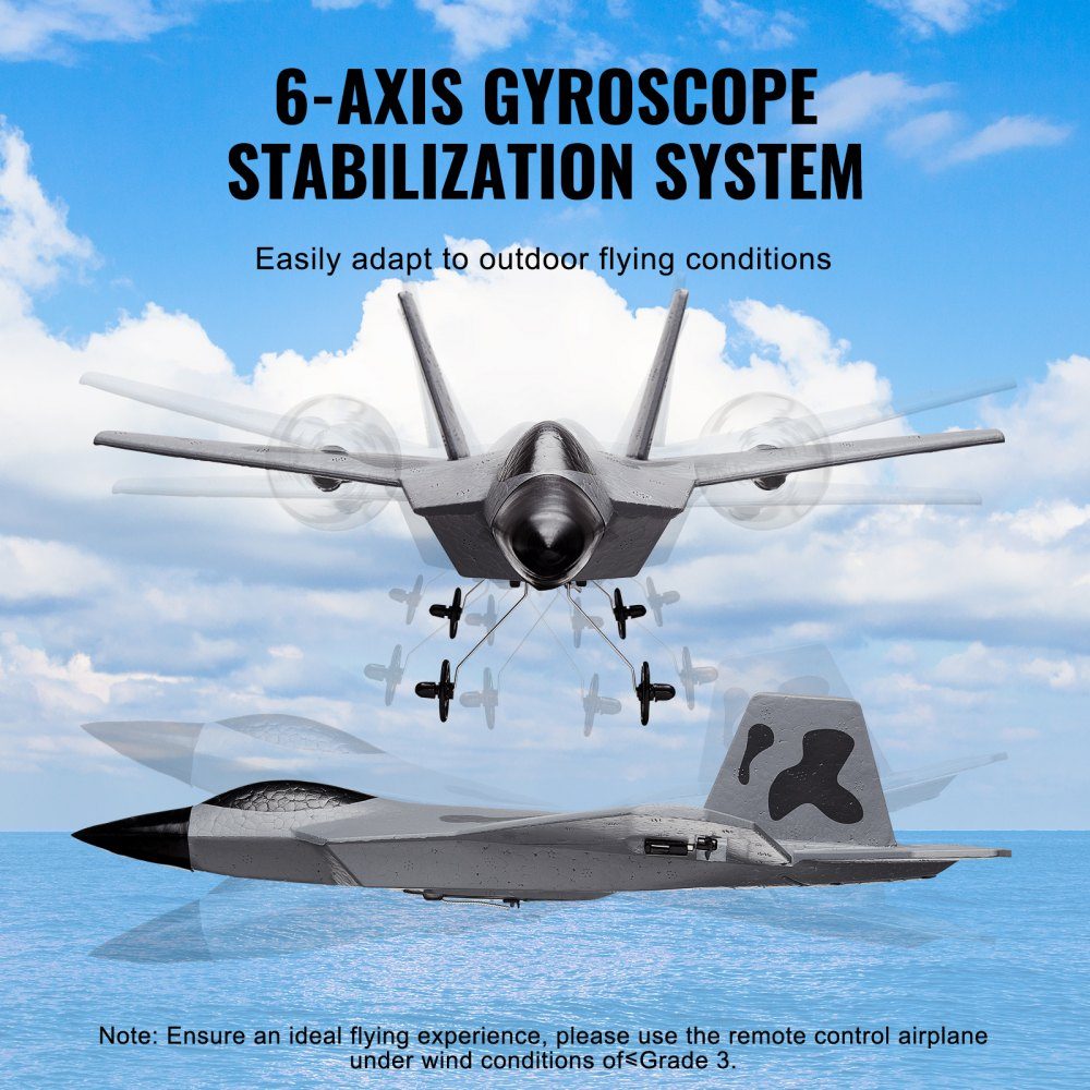 RC-Flugzeug, 2,4 GHz 2-Kanal-Fernsteuerungsflugzeug mit 6-Achsen-Gyro-Stabilisator, flugbereites Kampfflugzeugspielzeug mit 2 Batterien, einfach zu fliegendes RC-Segelflugzeug für Erwachsene, Kinder, Anfänger und Jungen