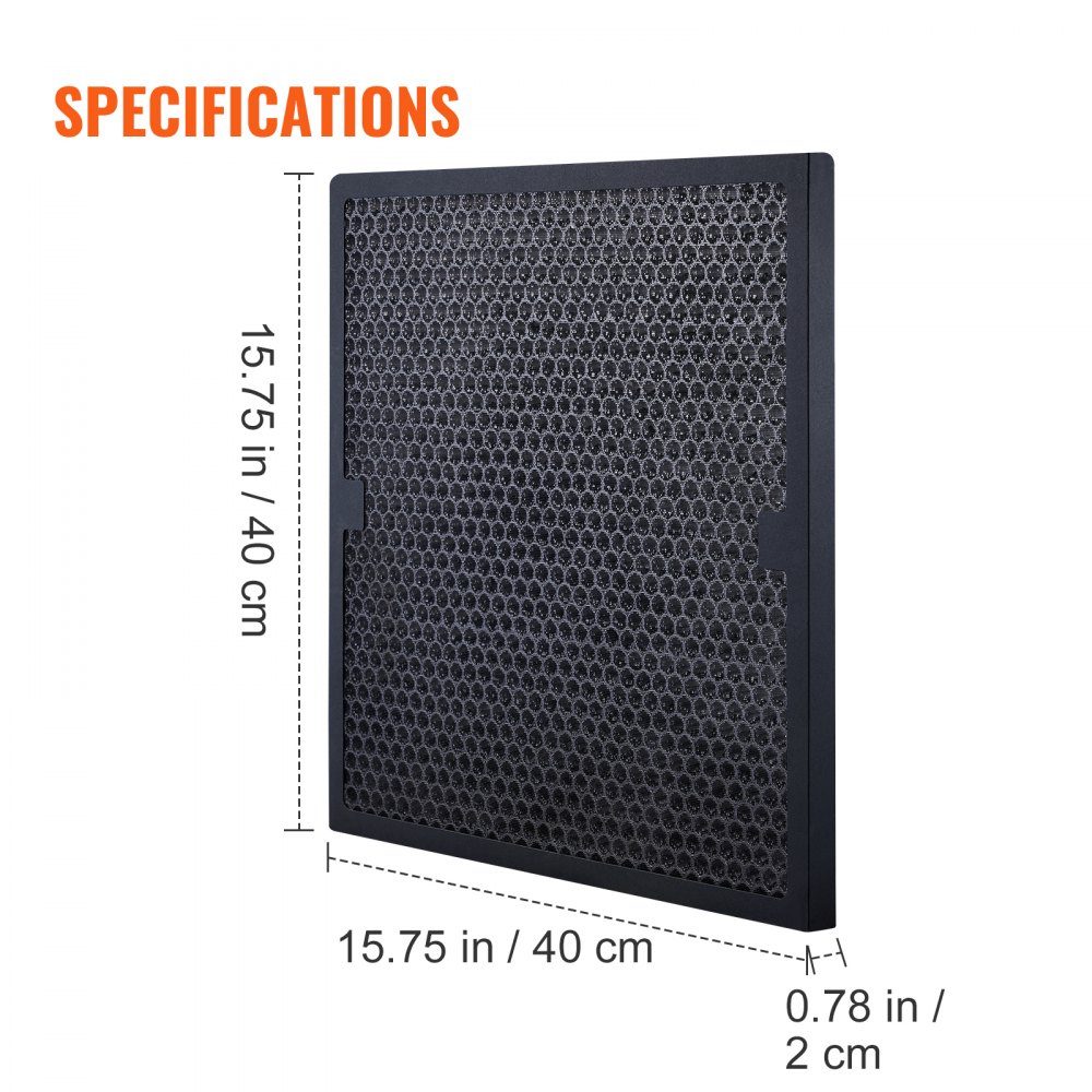 Activated Carbon Filter 3 Pack 40x40cm Air Filter Replacement High Efficiency Level 2 Filters Compatible with BlueDri and Scrubber Air Purifiers Water Damage Restoration Equipment