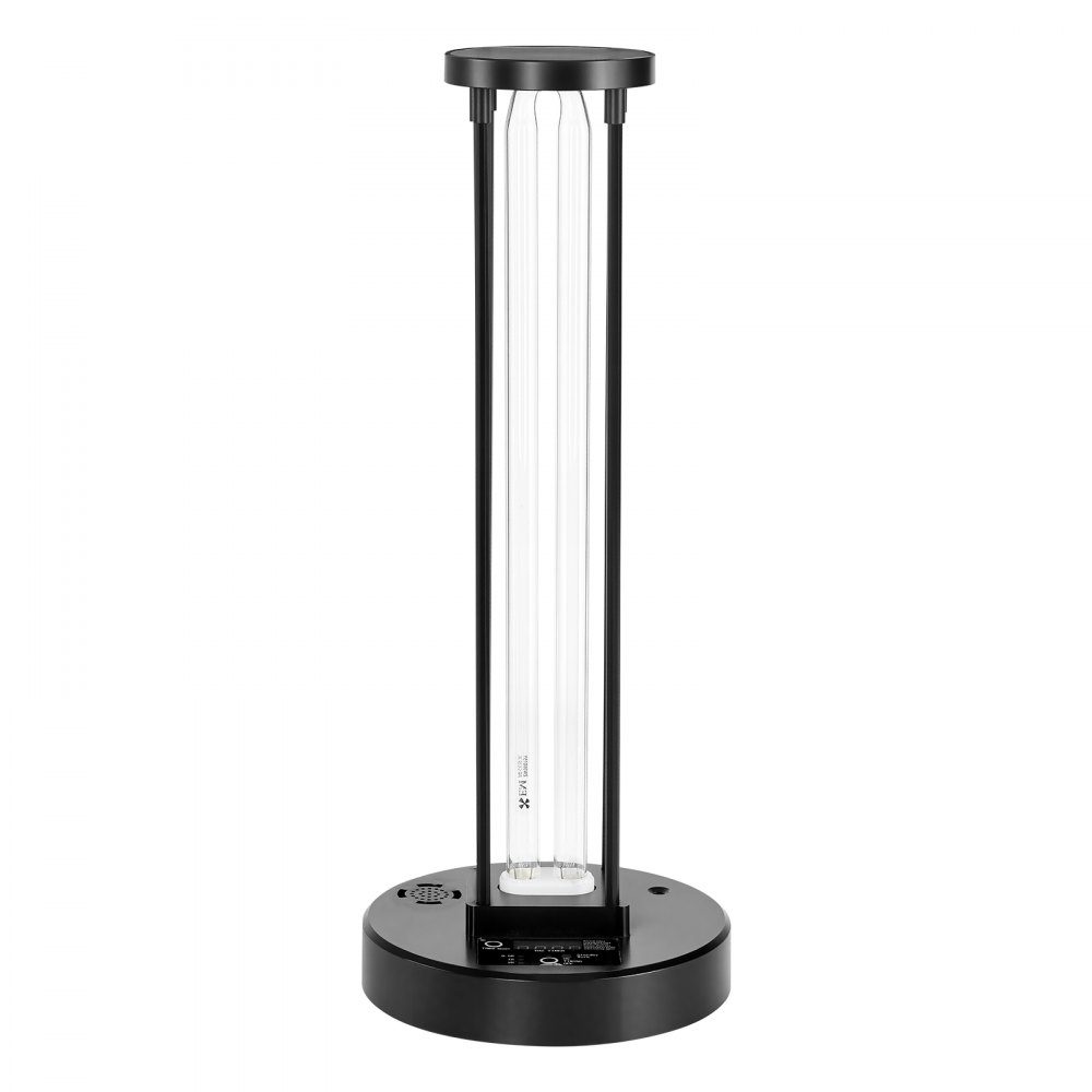 UV-licht 1 stuk 36W UV-lamp met ozonreiniger UVO-lamp met 30/60/120 minuten 3 snelheden timer en afstandsbediening voor woonkamer slaapkamer hotelschool zwart